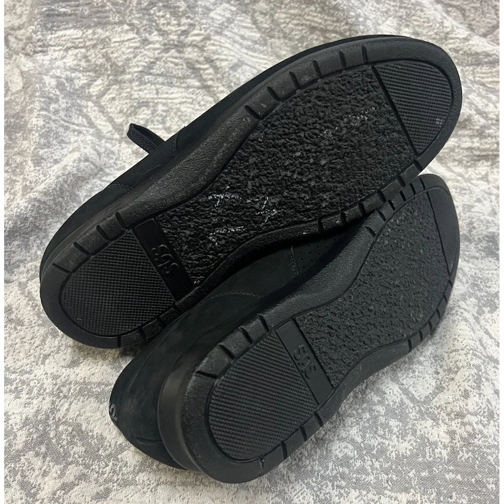 SAS Free Time Women's Walking‎ Shoes Size 10.5 Triple Wide Black Leather Casual